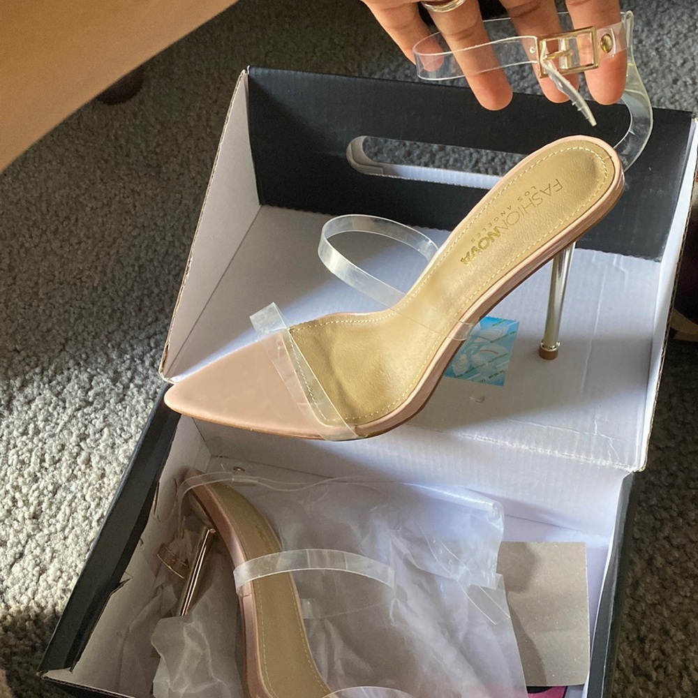 Fashion Nova strappy sandal heel